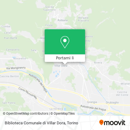 Mappa Biblioteca Comunale di Villar Dora
