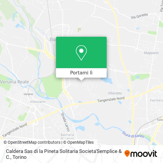 Mappa Caldera Sas di la Pineta Solitaria Societa'Semplice & C.
