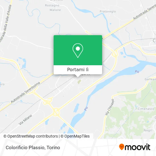 Mappa Colorificio Plassio