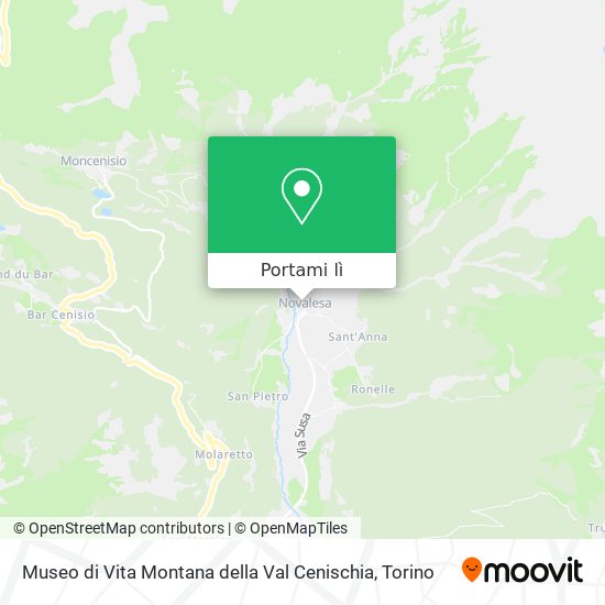 Mappa Museo di Vita Montana della Val Cenischia
