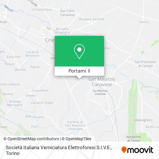 Mappa Società Italiana Verniciatura Elettroforesi S.I.V.E.