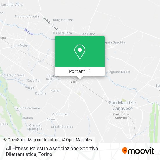 Mappa All Fitness Palestra Associazione Sportiva Dilettantistica