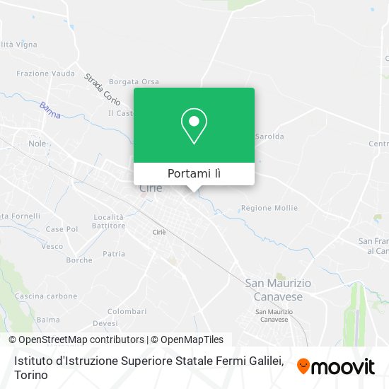 Mappa Istituto d'Istruzione Superiore Statale Fermi Galilei