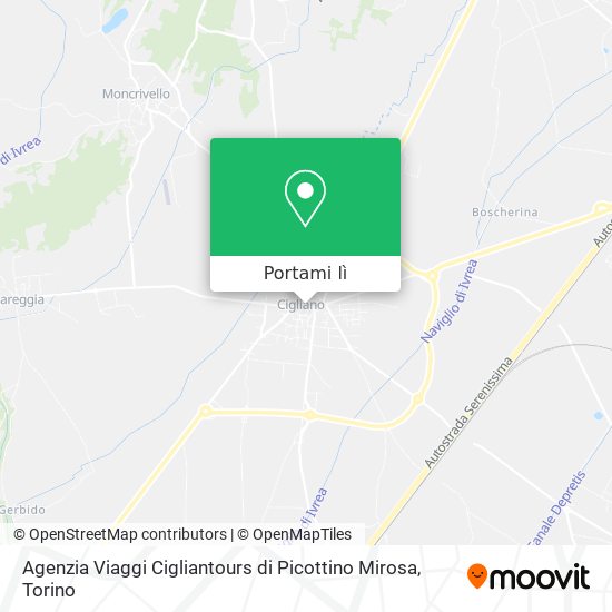 Mappa Agenzia Viaggi Cigliantours di Picottino Mirosa