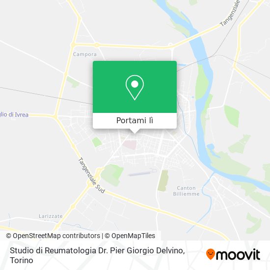 Mappa Studio di Reumatologia Dr. Pier Giorgio Delvino
