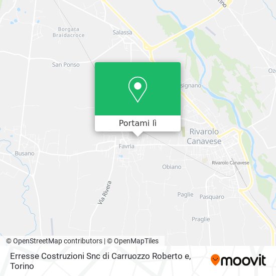 Mappa Erresse Costruzioni Snc di Carruozzo Roberto e