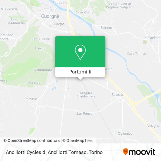 Mappa Ancillotti Cycles di Ancillotti Tomaso