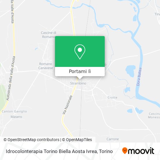 Mappa Idrocolonterapia Torino Biella Aosta Ivrea