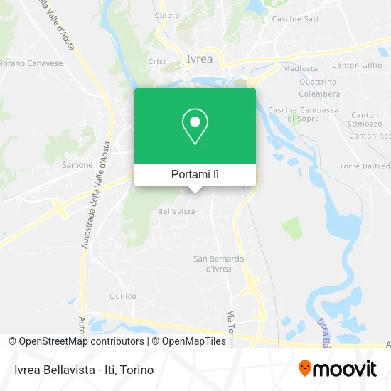 Mappa Ivrea Bellavista - Iti