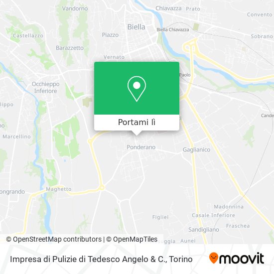Mappa Impresa di Pulizie di Tedesco Angelo & C.