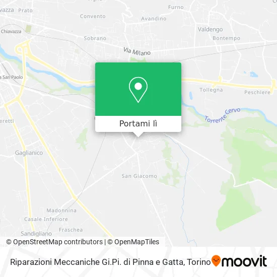 Mappa Riparazioni Meccaniche Gi.Pi. di Pinna e Gatta