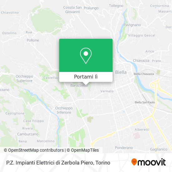 Mappa P.Z. Impianti Elettrici di Zerbola Piero