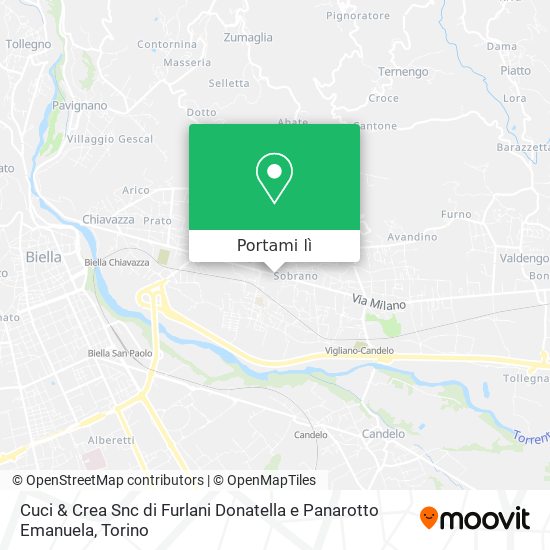 Mappa Cuci & Crea Snc di Furlani Donatella e Panarotto Emanuela