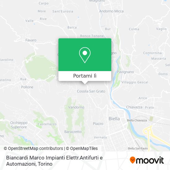 Mappa Biancardi Marco Impianti Elettr.Antifurti e Automazioni