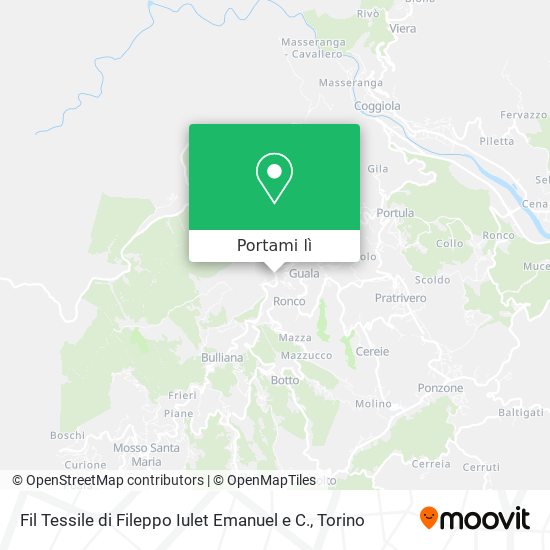 Mappa Fil Tessile di Fileppo Iulet Emanuel e C.
