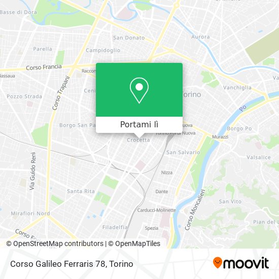 Mappa Corso Galileo Ferraris 78