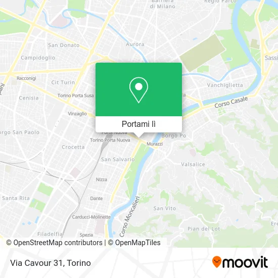 Mappa Via Cavour 31