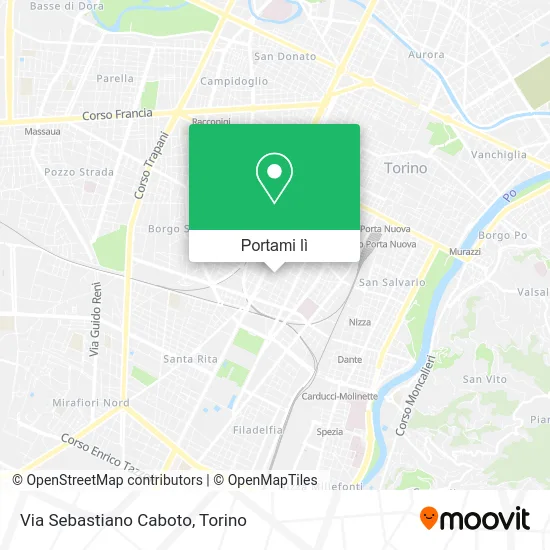 Mappa Via Sebastiano Caboto