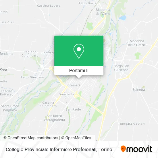 Mappa Collegio Provinciale Infermiere Profeionali