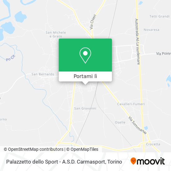 Mappa Palazzetto dello Sport - A.S.D. Carmasport