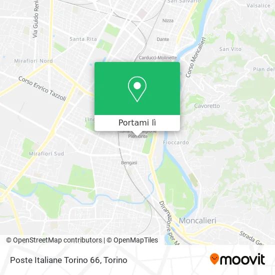 Mappa Poste Italiane Torino 66