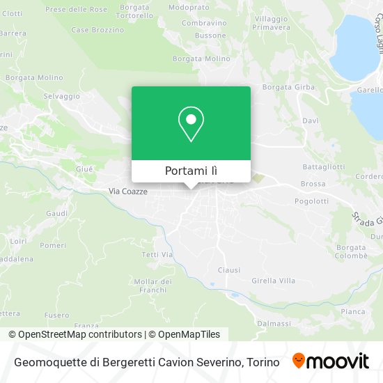 Mappa Geomoquette di Bergeretti Cavion Severino