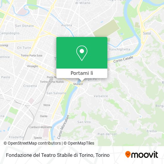 Mappa Fondazione del Teatro Stabile di Torino