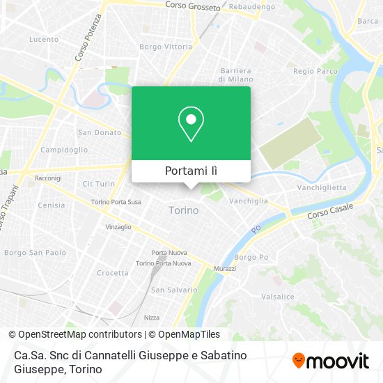 Mappa Ca.Sa. Snc di Cannatelli Giuseppe e Sabatino Giuseppe