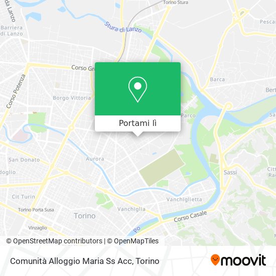 Mappa Comunità Alloggio Maria Ss Acc