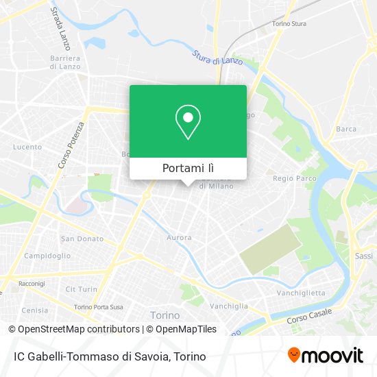 Mappa IC Gabelli-Tommaso di Savoia