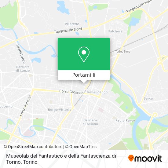Mappa Museolab del Fantastico e della Fantascienza di Torino