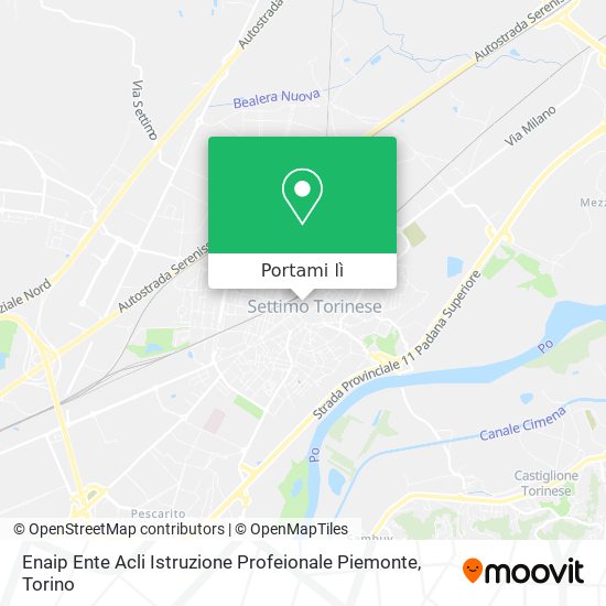 Mappa Enaip Ente Acli Istruzione Profeionale Piemonte