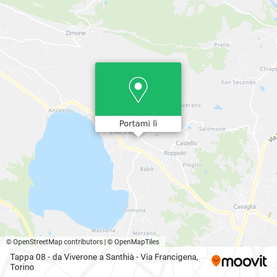Mappa Tappa 08 - da Viverone a Santhià - Via Francigena
