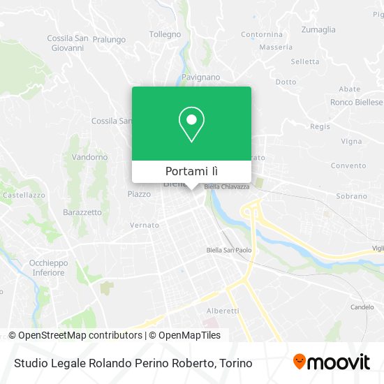 Mappa Studio Legale Rolando Perino Roberto