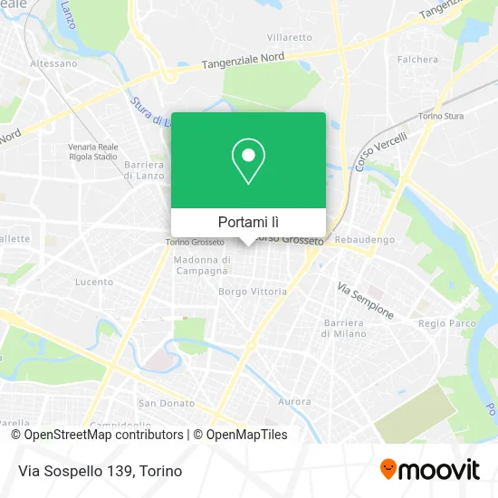 Mappa Via Sospello 139