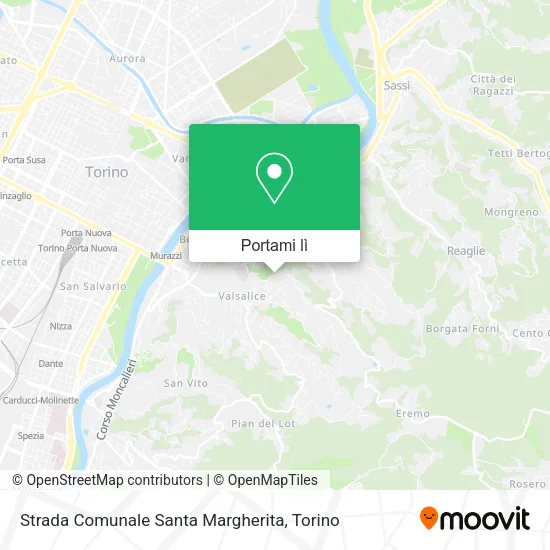 Mappa Strada Comunale Santa Margherita