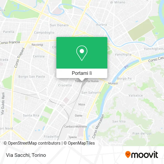 Mappa Via Sacchi