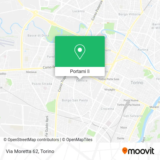 Mappa Via Moretta 62