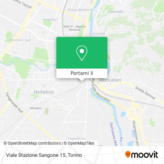 Mappa Viale Stazione Sangone 15