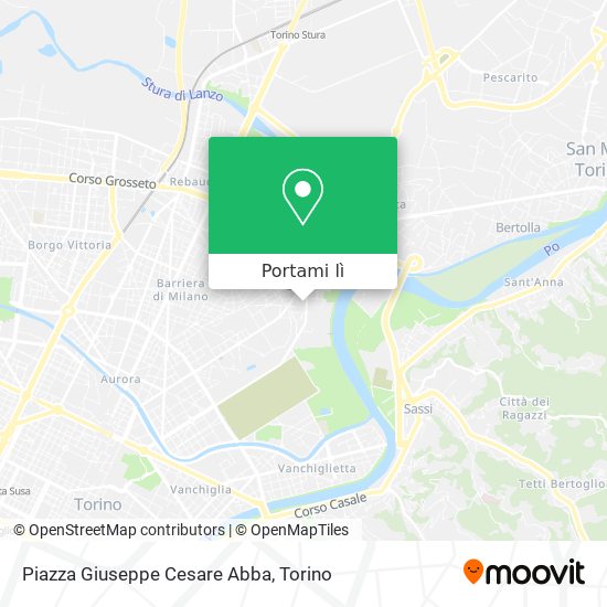Mappa Piazza Giuseppe Cesare Abba