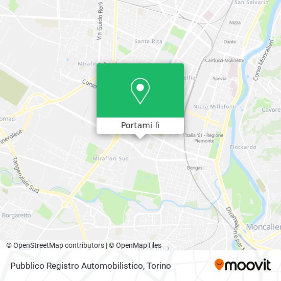 Mappa Pubblico Registro Automobilistico