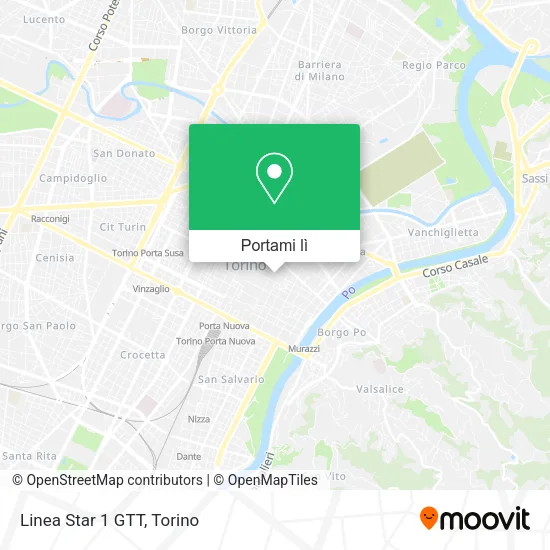 Mappa Linea Star 1 GTT