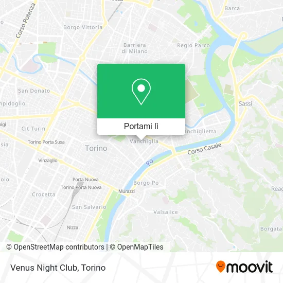 Mappa Venus Night Club