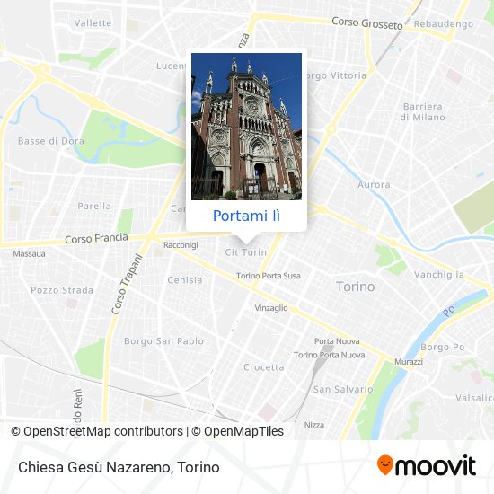 Mappa Chiesa Gesù Nazareno