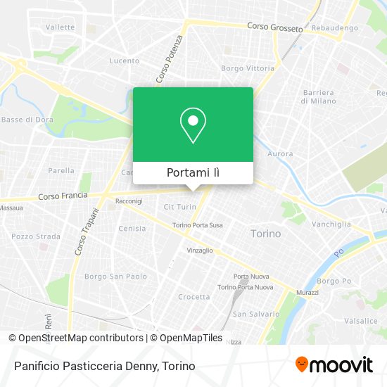 Mappa Panificio Pasticceria Denny