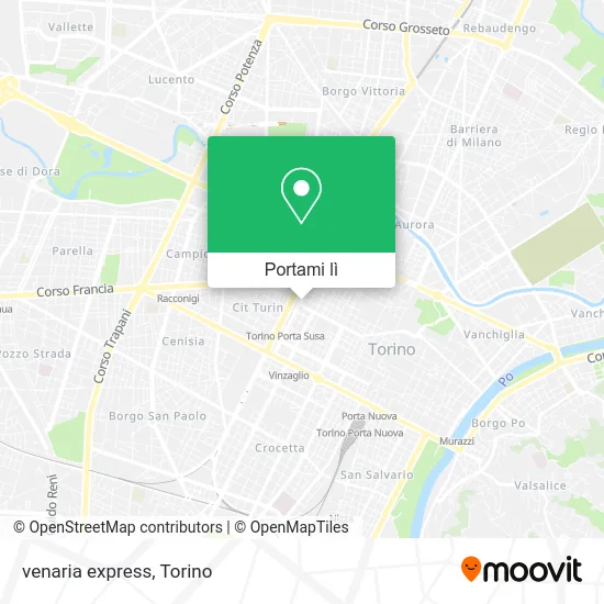 Mappa venaria express