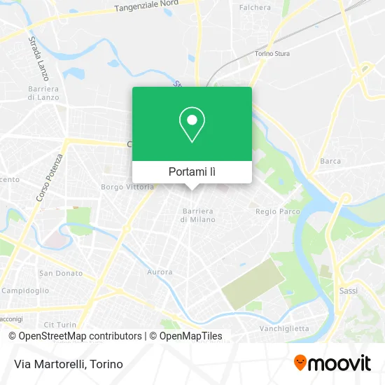 Mappa Via Martorelli