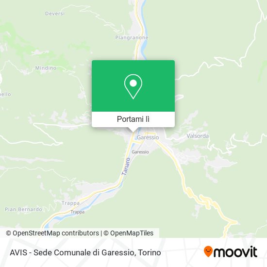Mappa AVIS - Sede Comunale di Garessio