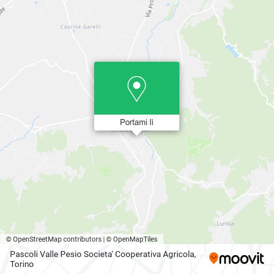 Mappa Pascoli Valle Pesio Societa' Cooperativa Agricola