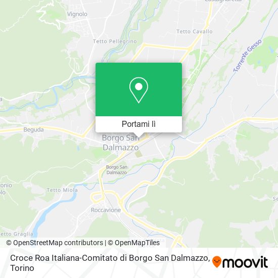 Mappa Croce Roa Italiana-Comitato di Borgo San Dalmazzo